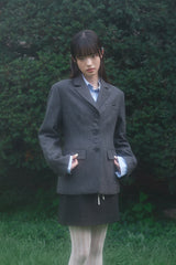CLASSIC RIBBON JACKET (CHARCOAL)