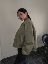 (UNISEX) ボルンセミクロップフライトジャケット