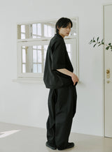 unisex folding shirts black