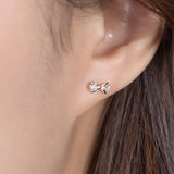 miniGOLD Mini Ribbon Cubic Stud Earrings ECOM4540