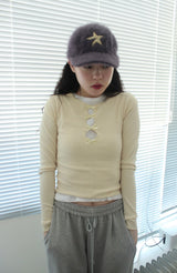 リボンロングスリーブTシャツ