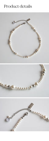 スプリングワルツパールサージカルネックレス/Spring waltz pearl surgical necklace