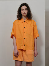 CROP S/S SHIRT TANGERINE (6594029191286)