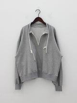 ストリグハーフジップアップスウェットシャツ/String Half Zip Up Sweatshirt (3color)