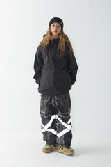 ウィンドブレーカーフーデッドリバーシブルジャケット/BSR2223FWJK036 TWAN WINDBREAKER HOODED REVERSIBLE JACKET CREAM/BLACK