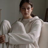 Essential Knit Hoodie - Ivory
