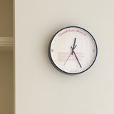 Lettering Silent Wall Clock