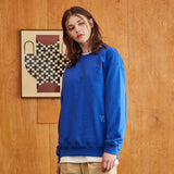 3D Monogram Side Sweat Shirts Blue