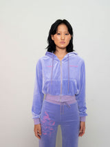 Xヒーヤジェニーベルベットタトゥージップアップフーディー / X Heeyajenny Velvet Tattoo Hoodie Zip-up (4590664777846)