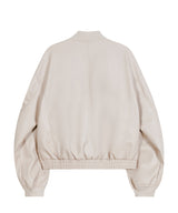 87-STAN026 [Vegan Leather]カーブドレイヤーボンバーレザージャケット