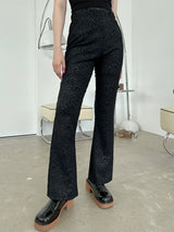 ジャガードブーツカットパンツ / Jacquard Bootcut Pants (4color)