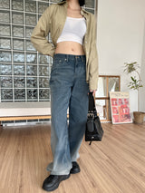 チャコールウォッシュデニムパンツ/no.3008 Charcoal Washed Denim Pants