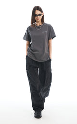  SLOGAN T-SHIRT_CHARCOAL