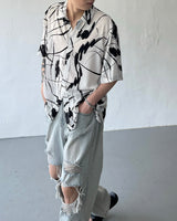 ドローイングパターンシャツ / OWN Drawing Pattern Shirt (2 colors)