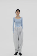 キャンディーネックスカーフTシャツ / Candy UN Neck Scarf T-Shirt (4color)