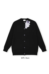 LMNラウンドネックケーブルカーディガン / LMN Round-Neck Cable Cardigan (6 colors)