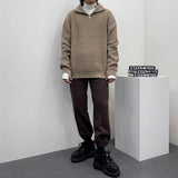 ラムウールタートルネックセミジップ / UN Ramswool Turtleneck Semi Zip-Up (4 colors)