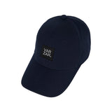 label over fit ball cap Navy