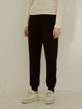 Lambswool knit jogger pants (6654566695030)