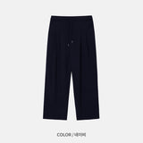 クーリングアイスツータックバンディングワイドパンツ / LMN Cooling Ice Two Tuck Banding Wide Pants (4 colors)