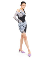 インアウト3Ⅾプリントドレス/In&Out 3D Printed Dress _ Black