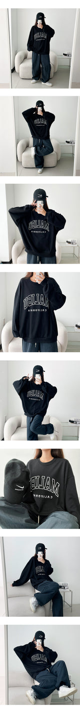 a ribbed sweatshirt