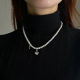パールホワイトグレープネックレス/PEARL WITH GRAPE  NECKLACE