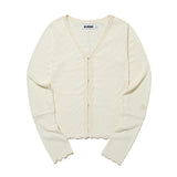 チェリーポップルクロップカーディガン / CHERRY POPPLE CROP CARDIGAN [IVORY]