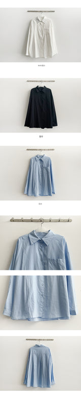 Feo overfit cotton shirt shirt