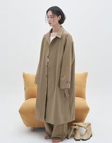 Loose Fit Single-Breasted Coat(3 color) (6596179460214)