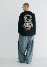 ワールドワイドジャージロングスリーブ / BSR2223FWPO035 WORLD WIDE JERSEY LONG SLEEVE BLACK