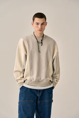 REVERSE PATTERN SWEATSHIRT-GRAY