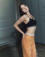 basic bra top - black