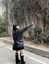 トッポギフードカーディガン / Tteokbokki hooded cardigan