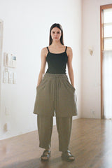 SOLAR PIGMENT BALLOON SWEAT PANTS (Khaki) / ソーラーピグメントバルーンスウェットパンツ