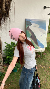 ピンクリボン半袖Tシャツ