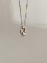 ヒルトンムーンストーンハートネックレス / [925silver] Hilton Moonstone Heart Necklace