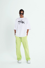 Cargo Jersey Pants - Black
