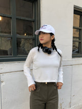 Mood basic crop t-shirt