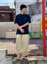 バギーコットンパンツ/MBSRCOPT131 MID90 BAGGY COTTON PANTS BEIGE