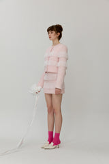 Fringe tweed jacket