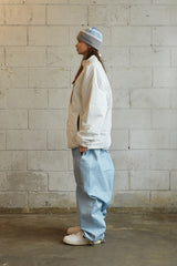 スーパーワイドパンツ / BSR2223FWPT008 LOGO COTTON SUPER WIDE PANTS SKY