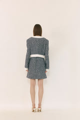 Colored tweed jacket 