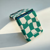 Checkerboard Green Zflip Case (6674541609078)