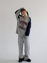 JeffersonVネックスウェットシャツ/Jefferson V-Neck Sweatshirt (2color)ね