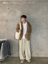 [Wool] Button hood cardigan (4color)