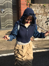 アーロデニニムジップアップ