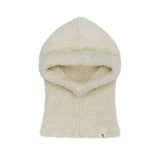 Monogram Label Soft Knit Balaclava Cream