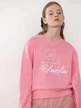 FLOWER SWEATSHIRT PINK