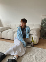 ポケットクロップフードジップアップ / Pocket Crop Hood Zip Up (3color)